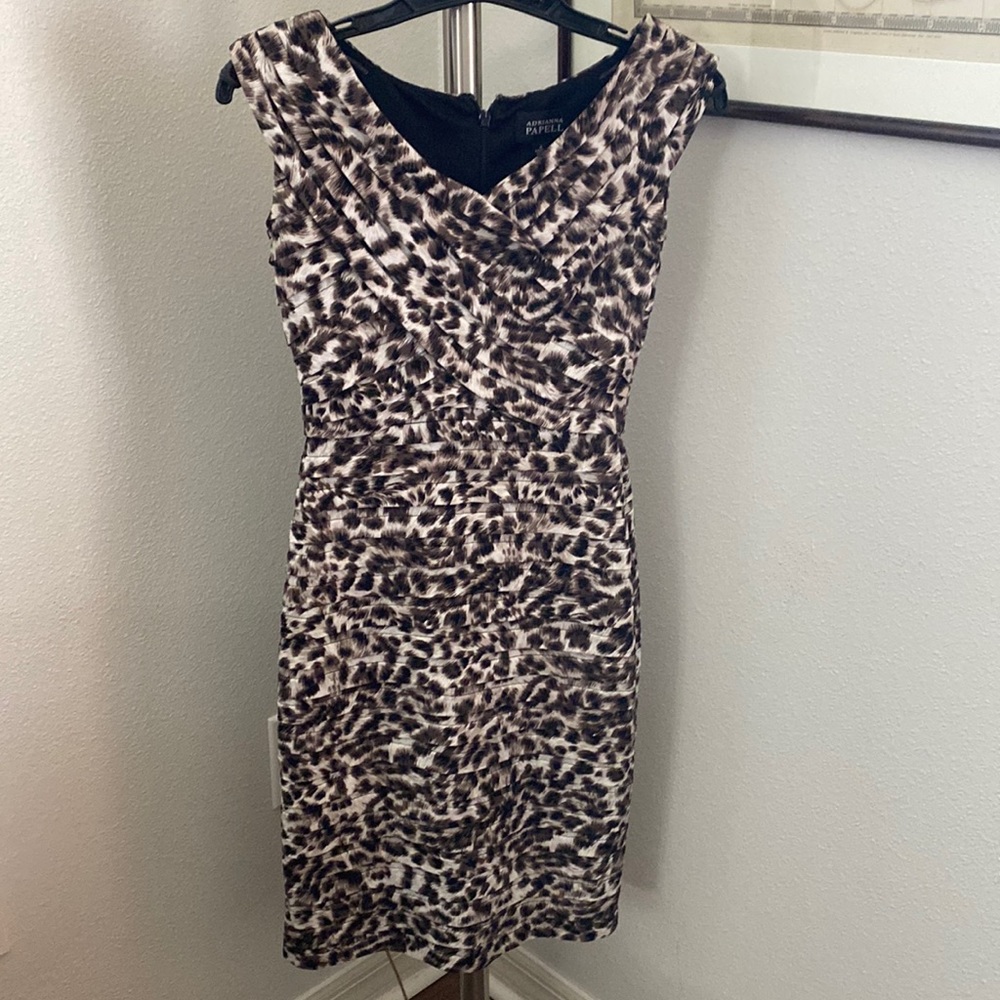 Adrianna Pappel Animal Print Dress - Size 4 - Gorgeous!